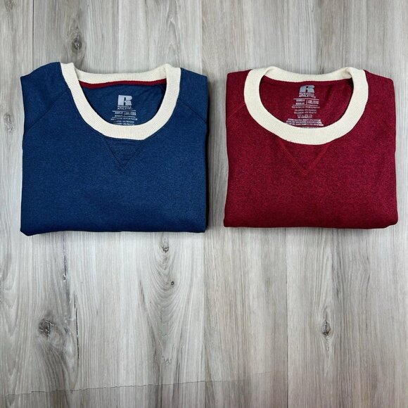 Russell Athletic Blank Sweatshirt Crewneck Men’s Size XXL 2XL Set Of 2 - Picture 1 of 16